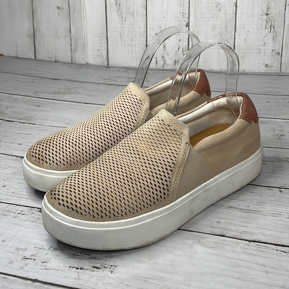 Dr. Scholl's Abbot Lux Tan Suede Platform Slipon Sneaker - Picture 2 of 13